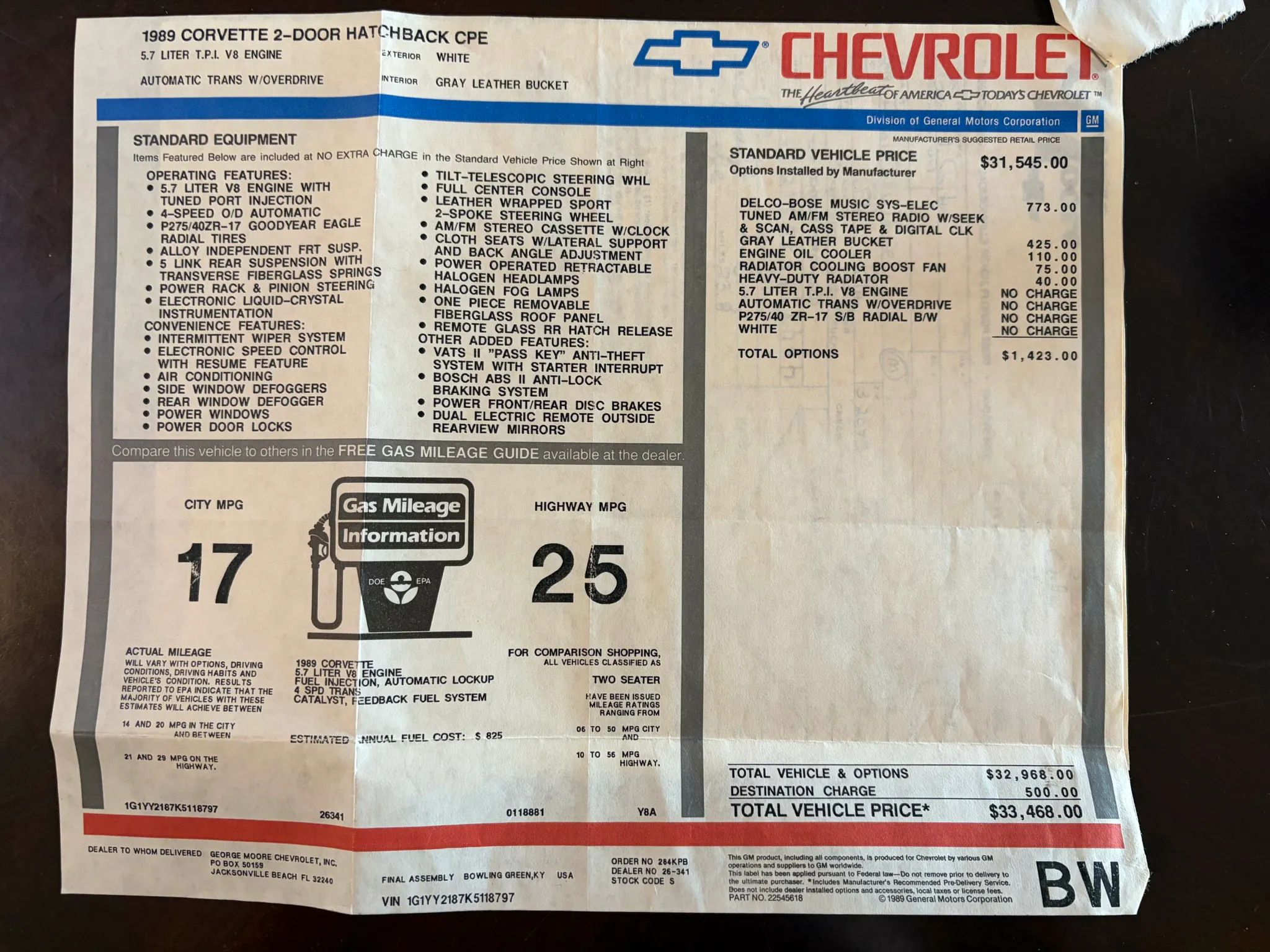 1989 Chevrolet Corvette