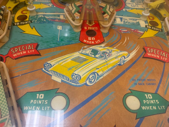 1958 Chevrolet Corvette Pinball