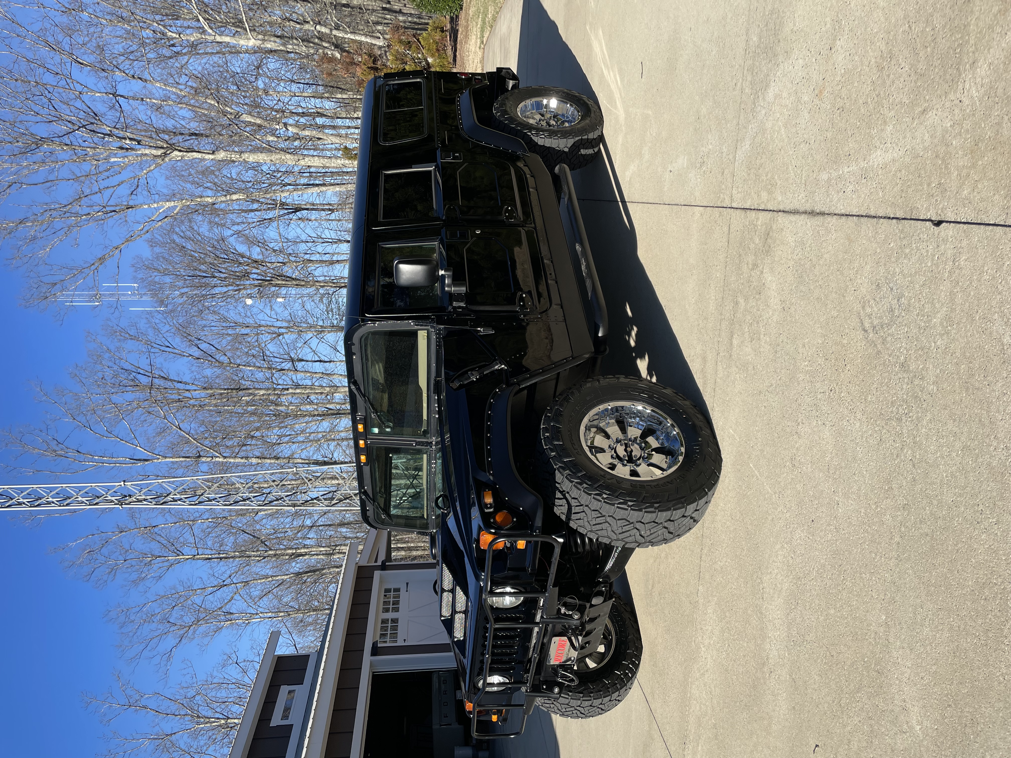 hummer h1 lifted black