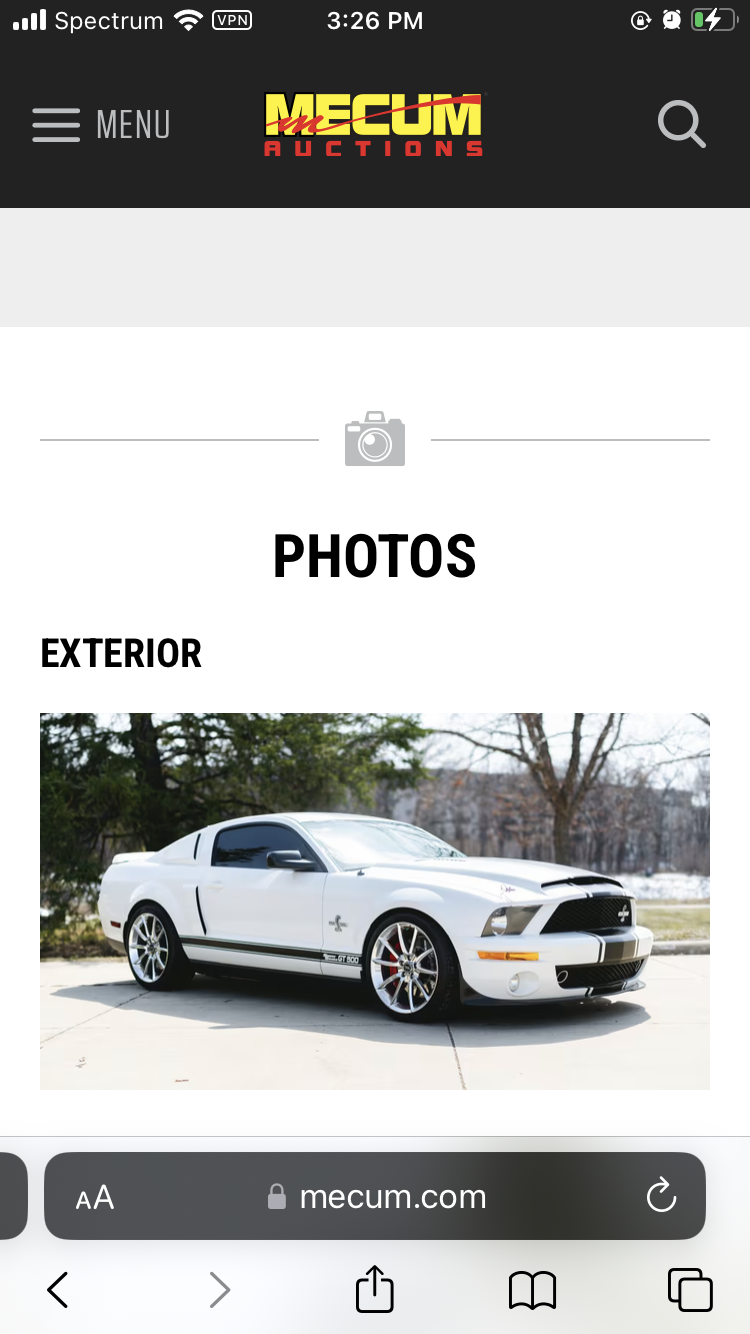 2007 Ford. Mustang GT500